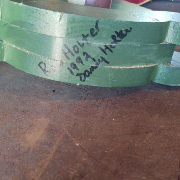 Handcrafted Wooden Rocking Santa - Picture 2 of 5